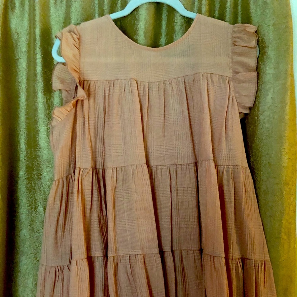 Doe & Rae babydoll flutter sleeve top